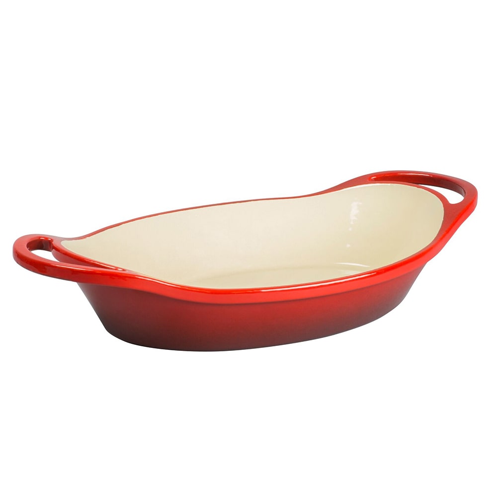 Lodge qt Cast Iron Induction Casserole Enamel, Red (EC2C43)