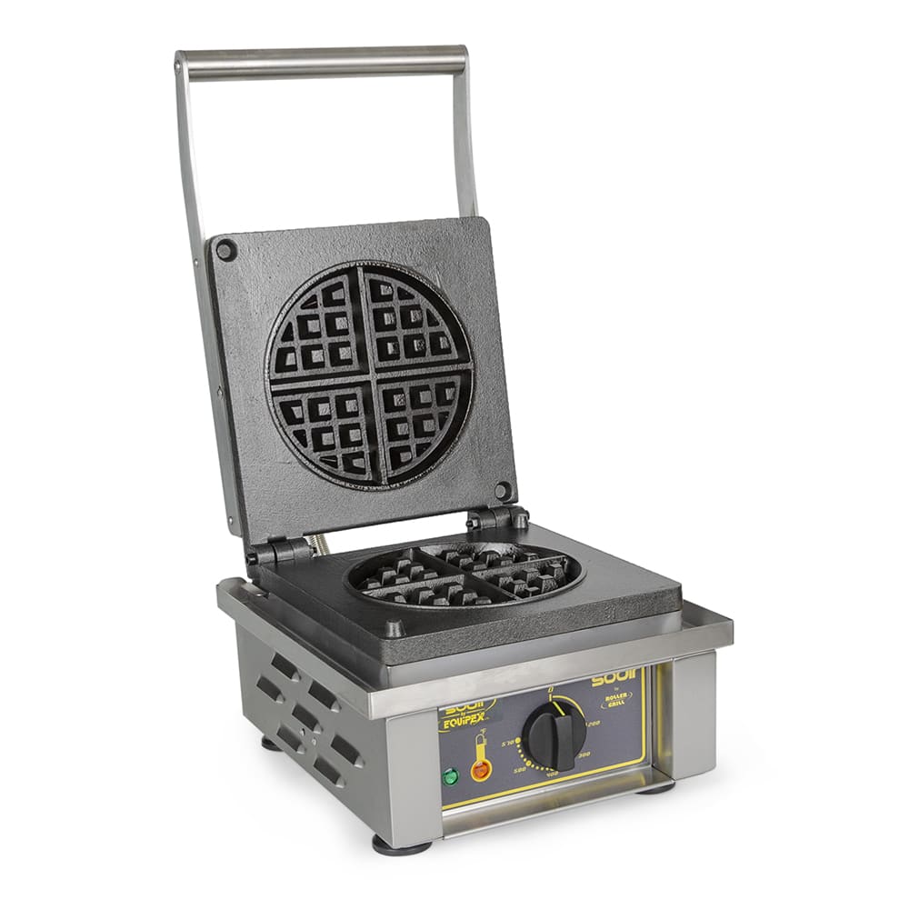 Equipex GES20/1(120V) Liege Pattern Electric Single Waffle Baker