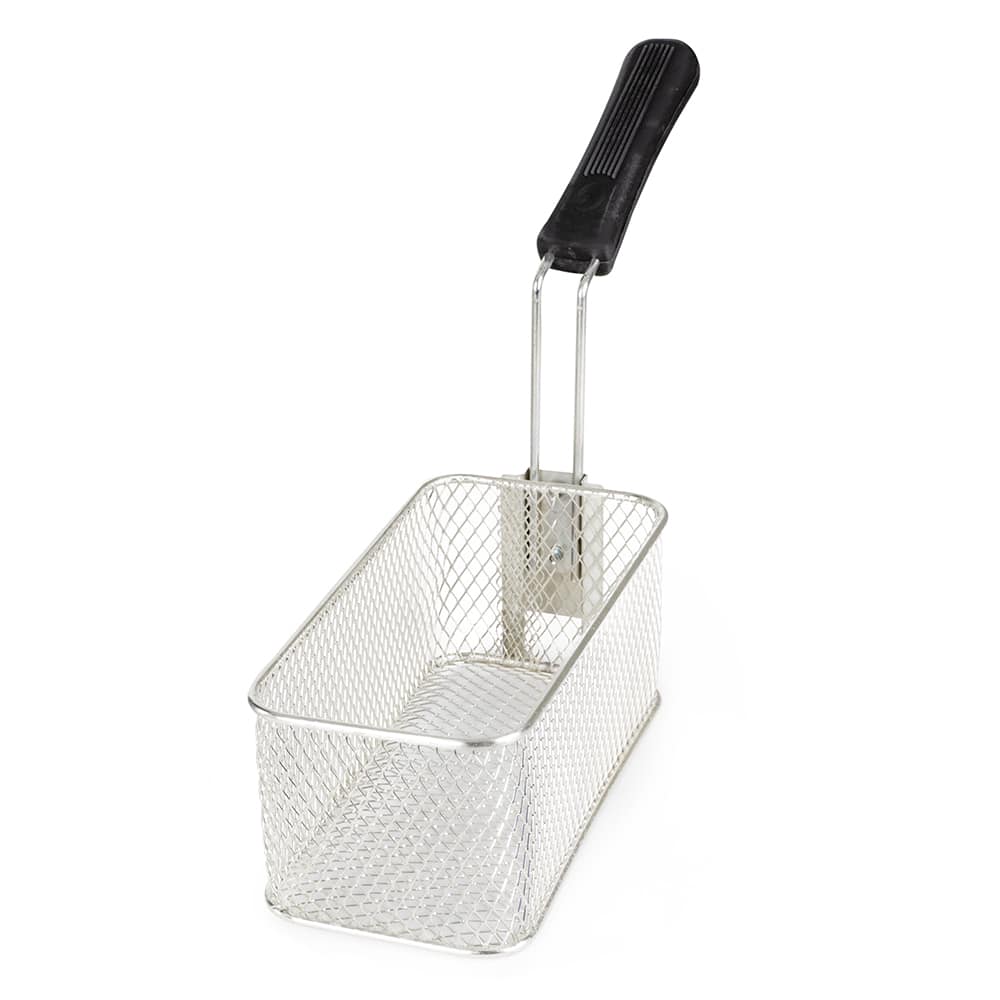 Prince Castle 77-P Fryer Basket w/ Coated Handle & Front Hook, 13 1/4 x 5  5/8 x 5 11/16