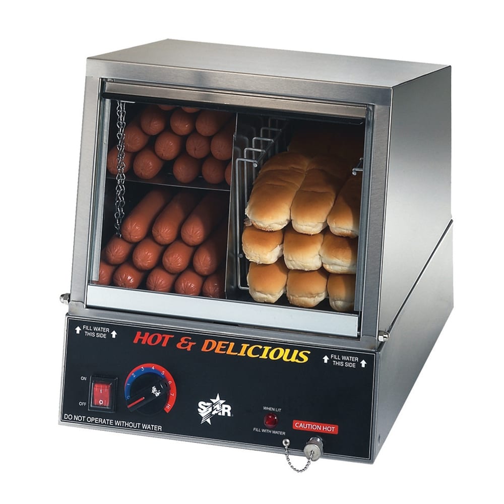 Star 35SSA Hot Dog Steamer w/ 170 Frank & 18 Bun Capacity, 120v