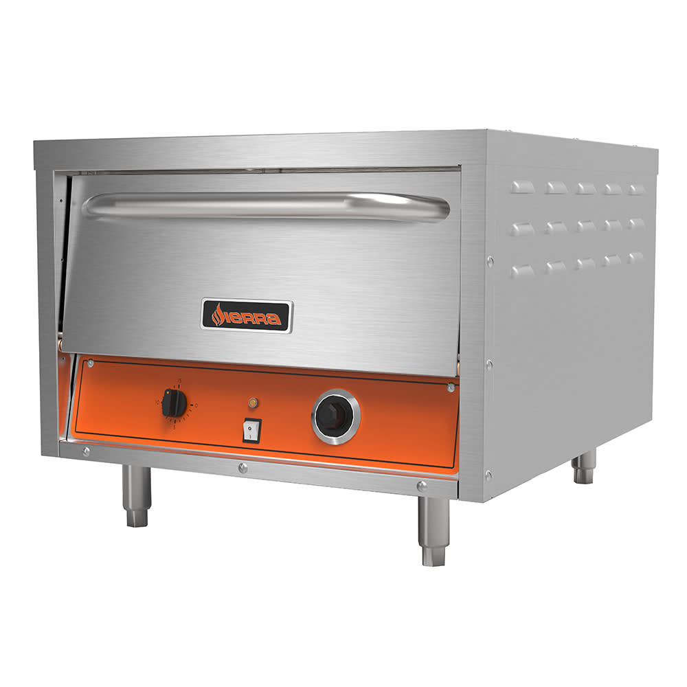 Omcan 40633 Electric Countertop 13 3/4 Single Deck Compact Series Pizza  Oven - 220V, 1 Phase, 2.2 kW