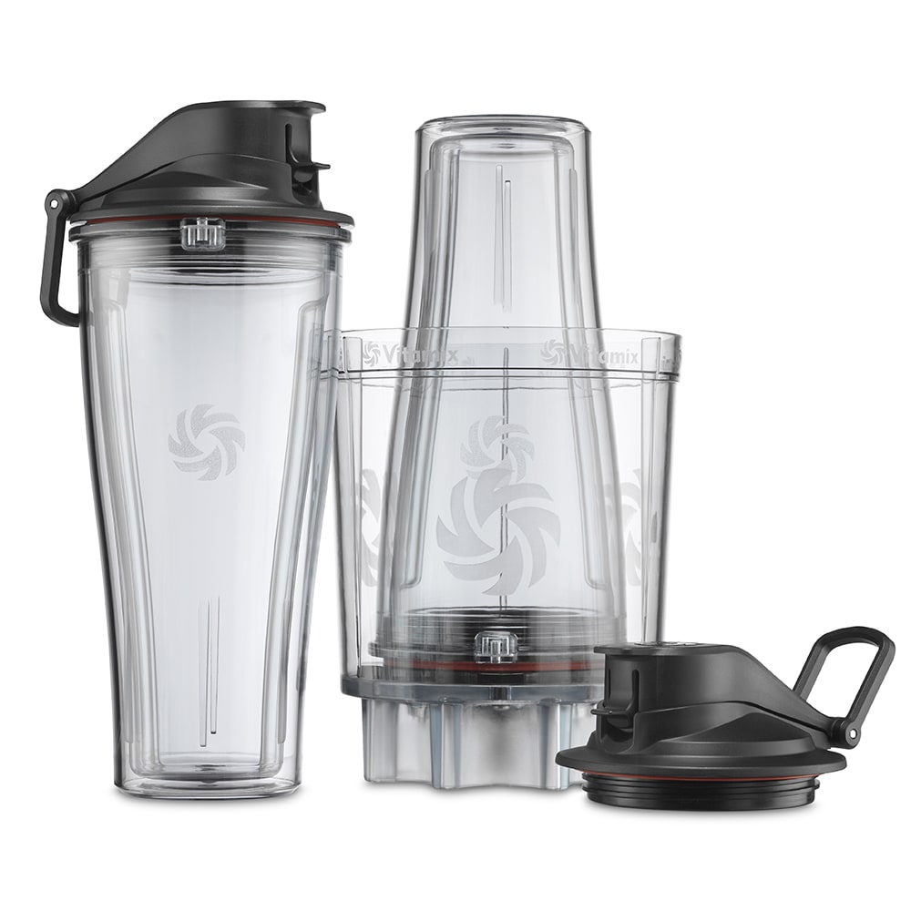 Vitamix Residential 061724 20 oz Personal Blender Cup & Adapter Kit,  Black/Clear