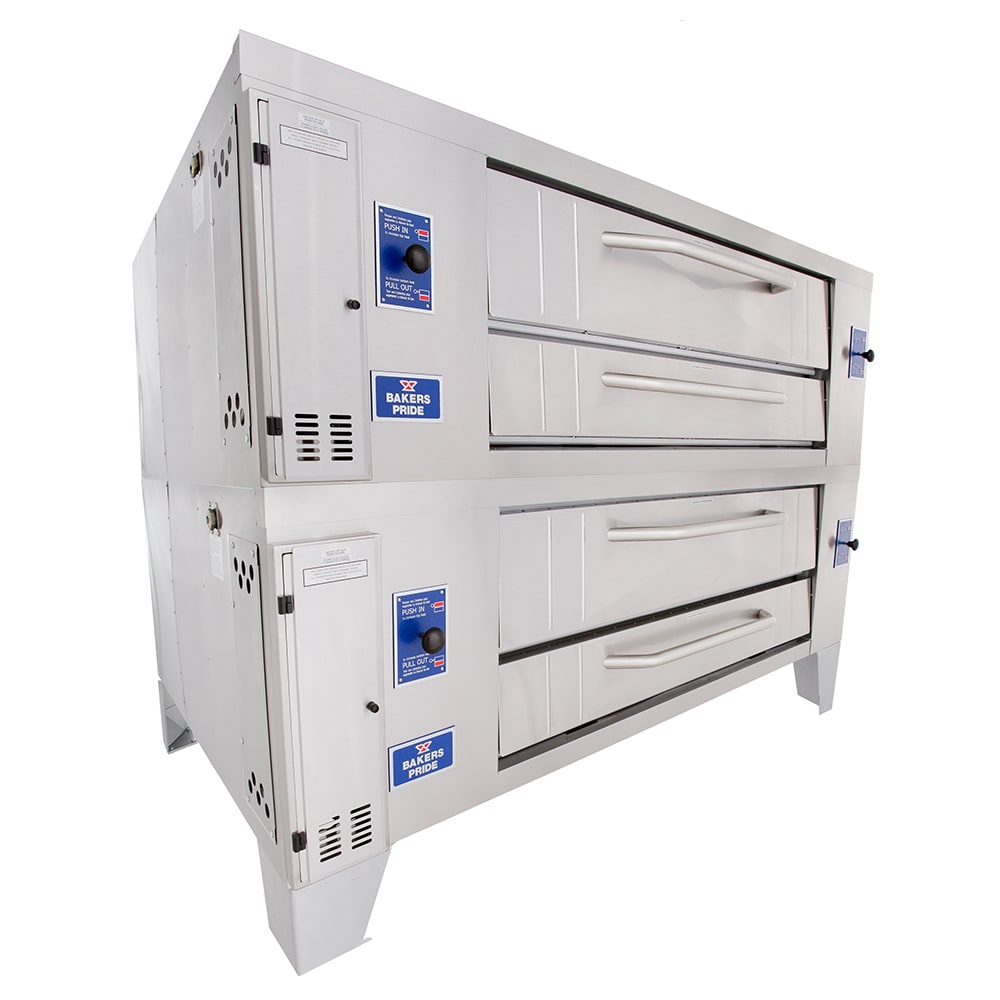 Bakers Pride Y-802 Super Deck Floor Model Double Pizza Deck Oven