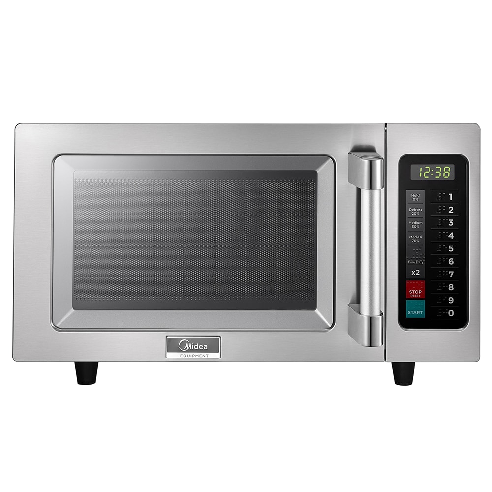 Sharp R-21LCFS 1000w Stainless Dial Microwave Oven 