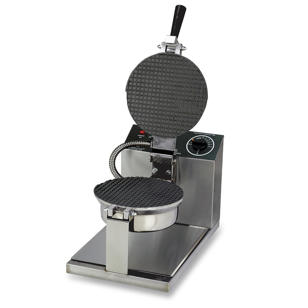 Gold Medal 5020T Giant Waffle Cone Baker w/ 8&quot; Non-Stick Grid, Stainless, 120v