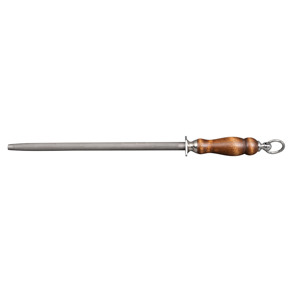 Sharpening Steel, 10, Round, Wood Handle, Regular Cut, Victorinox 7.8991.22