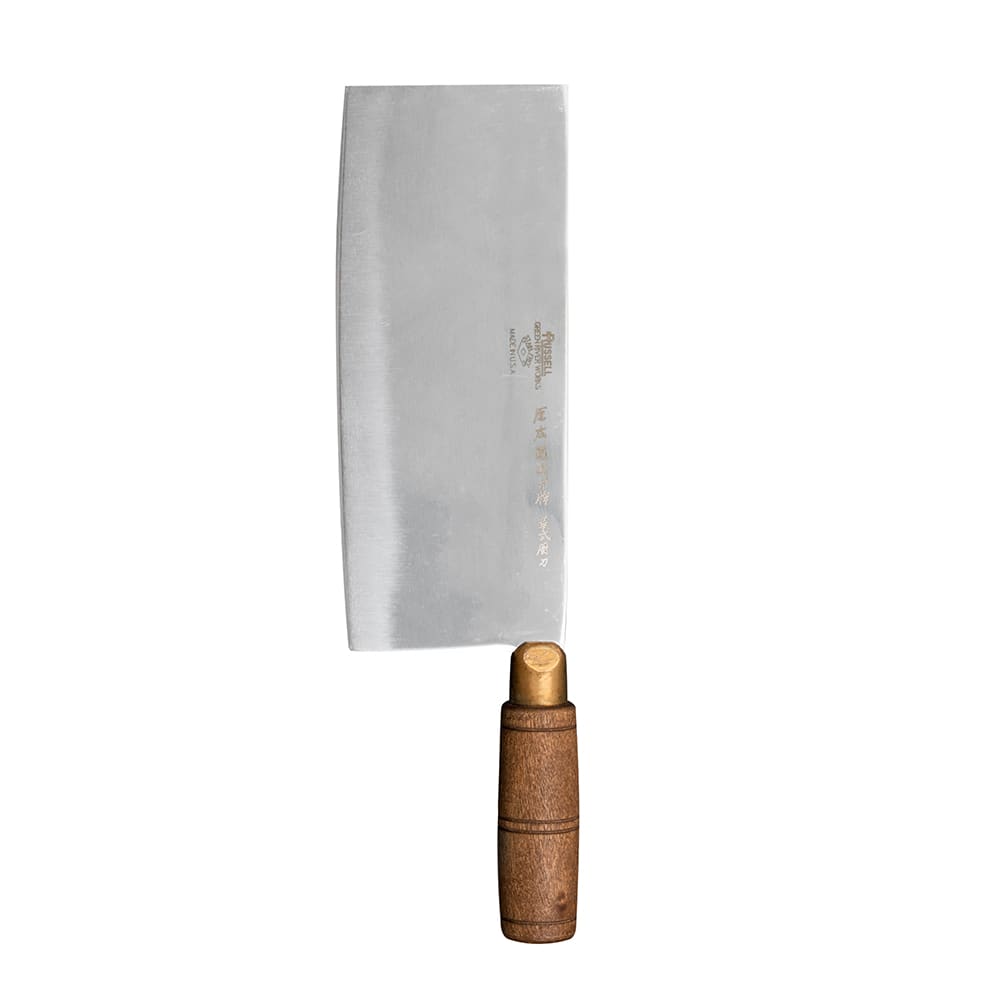 Dexter Russell 8915 8&quot; Chinese Chef&#039;s/Cook&#039;s Knife w/ Walnut Handle, High Carbon Steel
