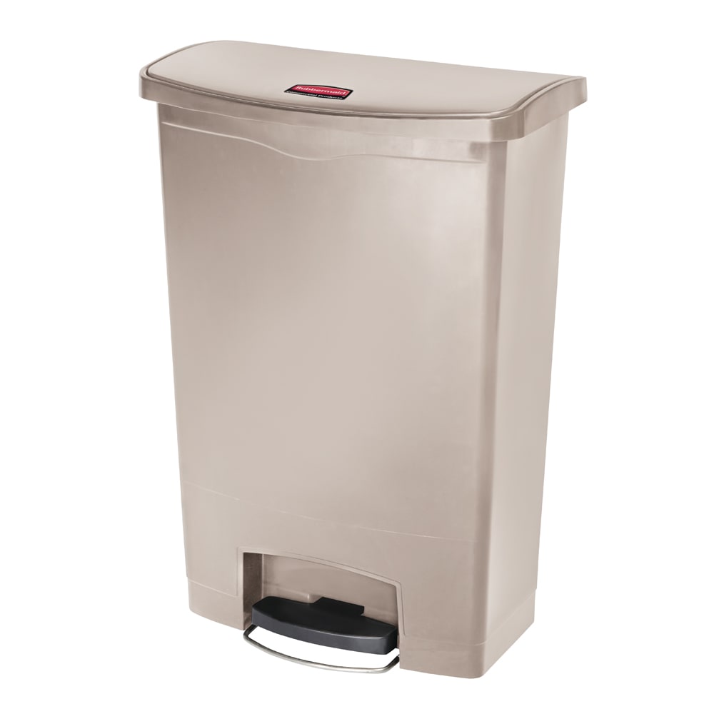 Rubbermaid Commercial Trash Can,Rectangular,24 gal.,Beige 1883553, 1 -  Ralphs
