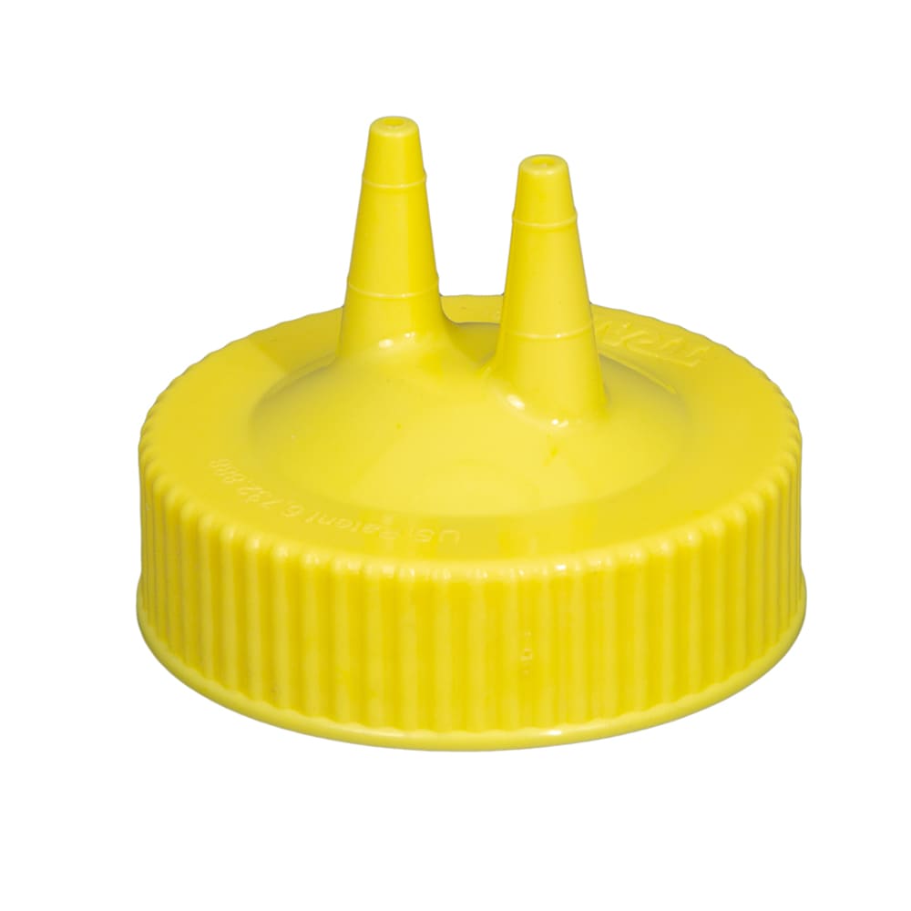 Vollrath 2300-08 Twin Tip Squeeze Bottle Replacement Cap - Wide Mouth ...