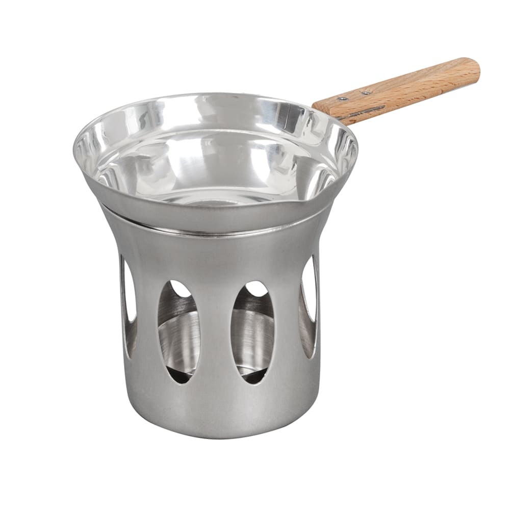 Vollrath 46777 Butter Melter Rosewood Handle S/S Pan Vented  S/S Stand, 4.25 Oz.-46777: Butter Warmer: Butter Dishes