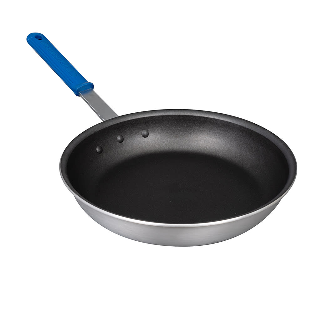 Choice 8 Aluminum Non-Stick Fry Pan with Blue Silicone Handle