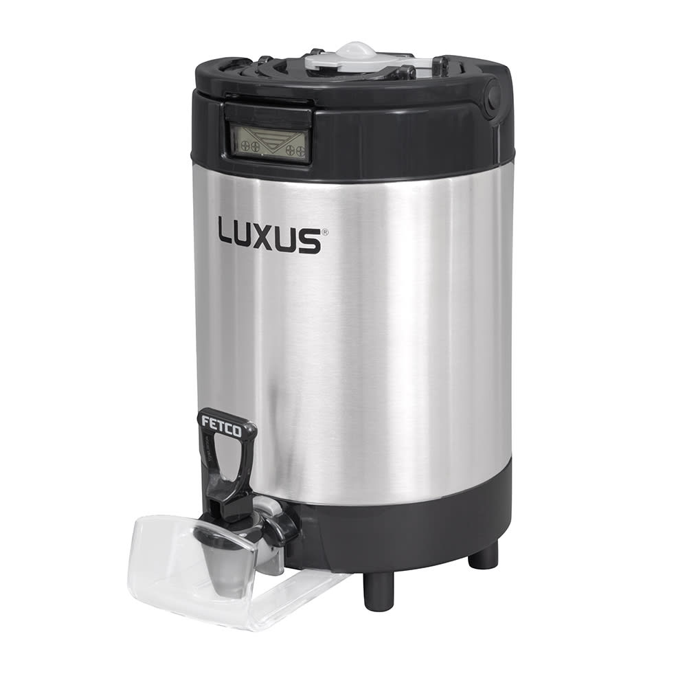 Fetco D451 1 gal LUXUS® Thermal Coffee Dispenser, Black/Stainless Steel