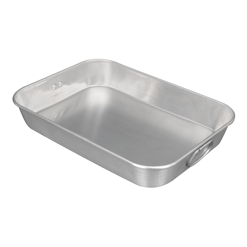 Choice 8.24 Qt. Aluminum Baking and Roasting Pan with Handles - 17 3/4 x  11 1/2 x 2 1/4