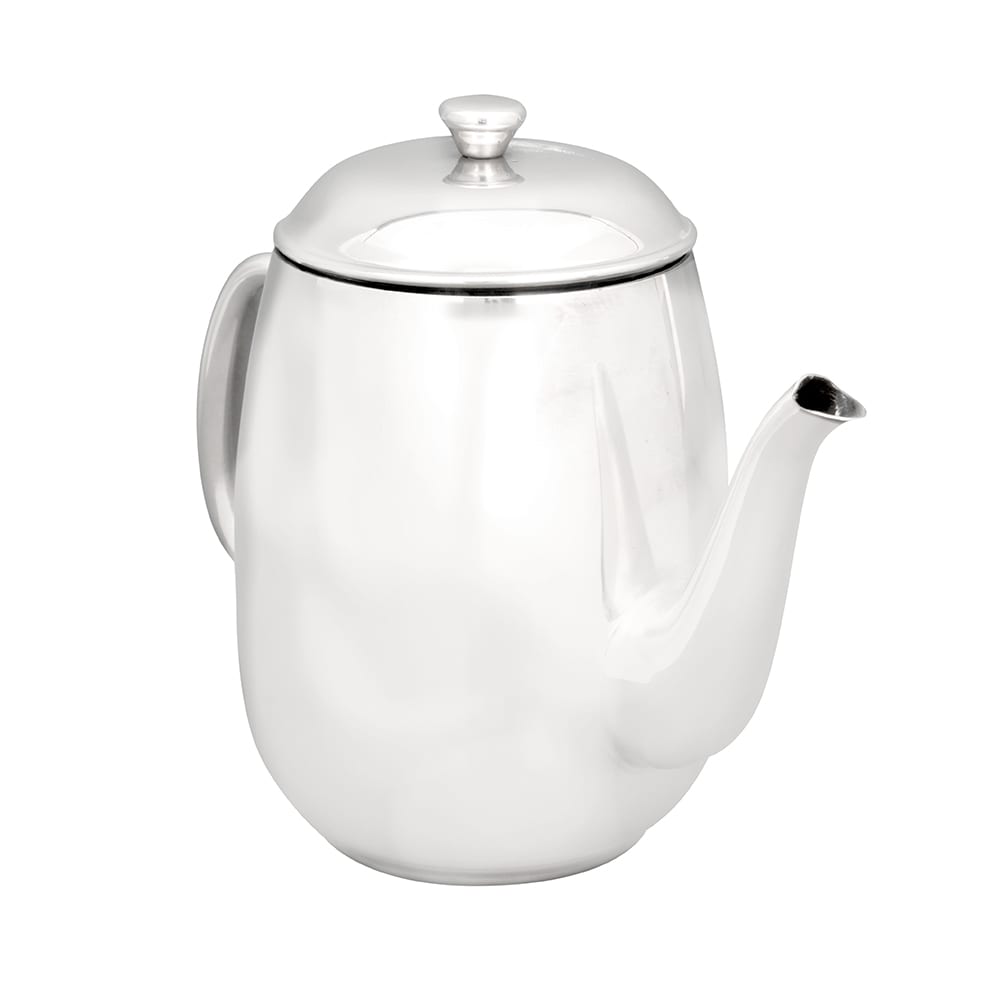 Service Ideas TT07SS Tea Time Round Teapot, 24 ounces, Stainless Steel,  Polished