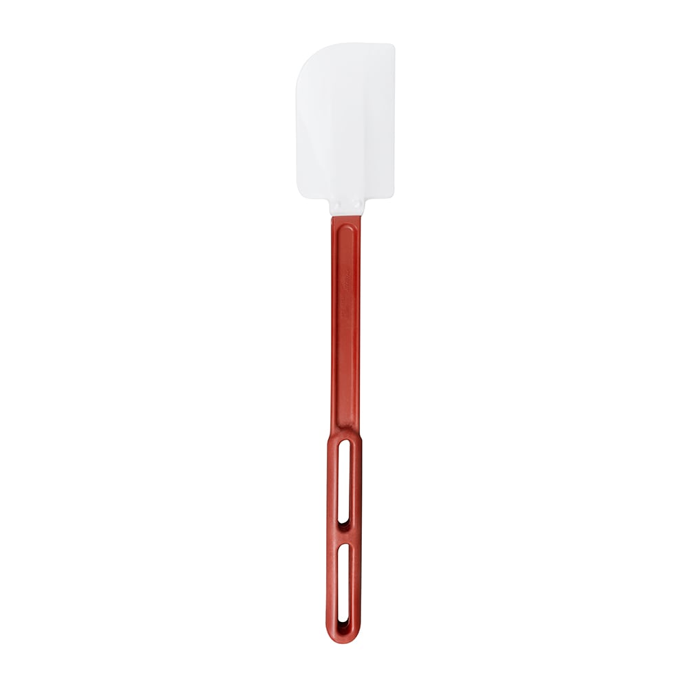 High Heat Scraper Spoon, White w/Red Blade, 13 1/2 High Heat Scraper Spoon, White w/Red Blade, 13 1/2