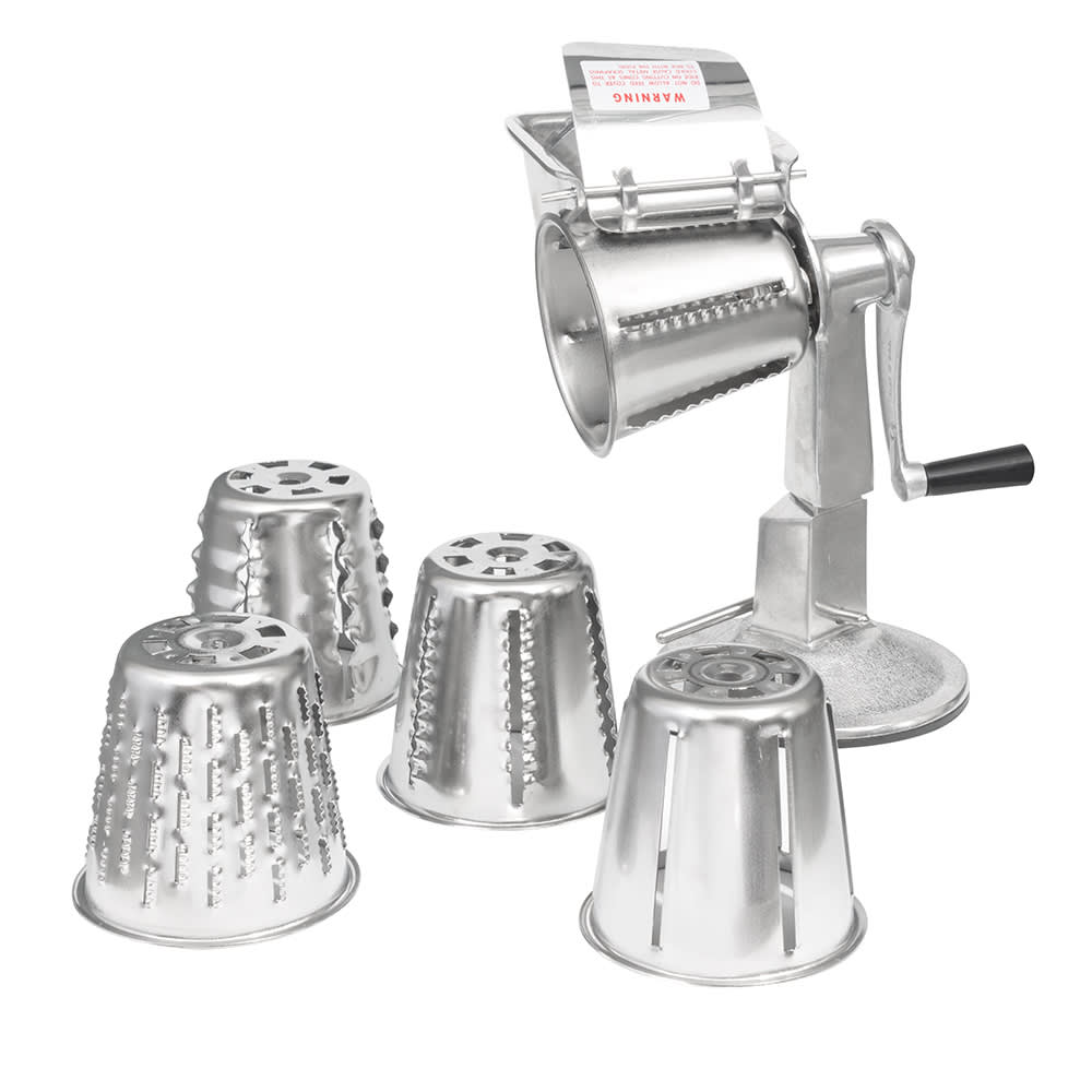 Vollrath 6003 12 Redco King Kutter Manual Food Processor with Suction Cup  Base and #1, #2, and #4 Cones