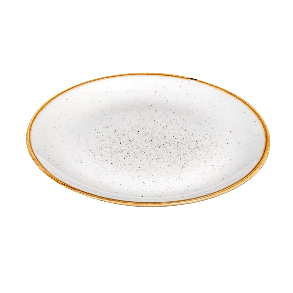 Churchill SWHSEVP61 Stonecast 6-1/2 Coupe Plate - Barley White