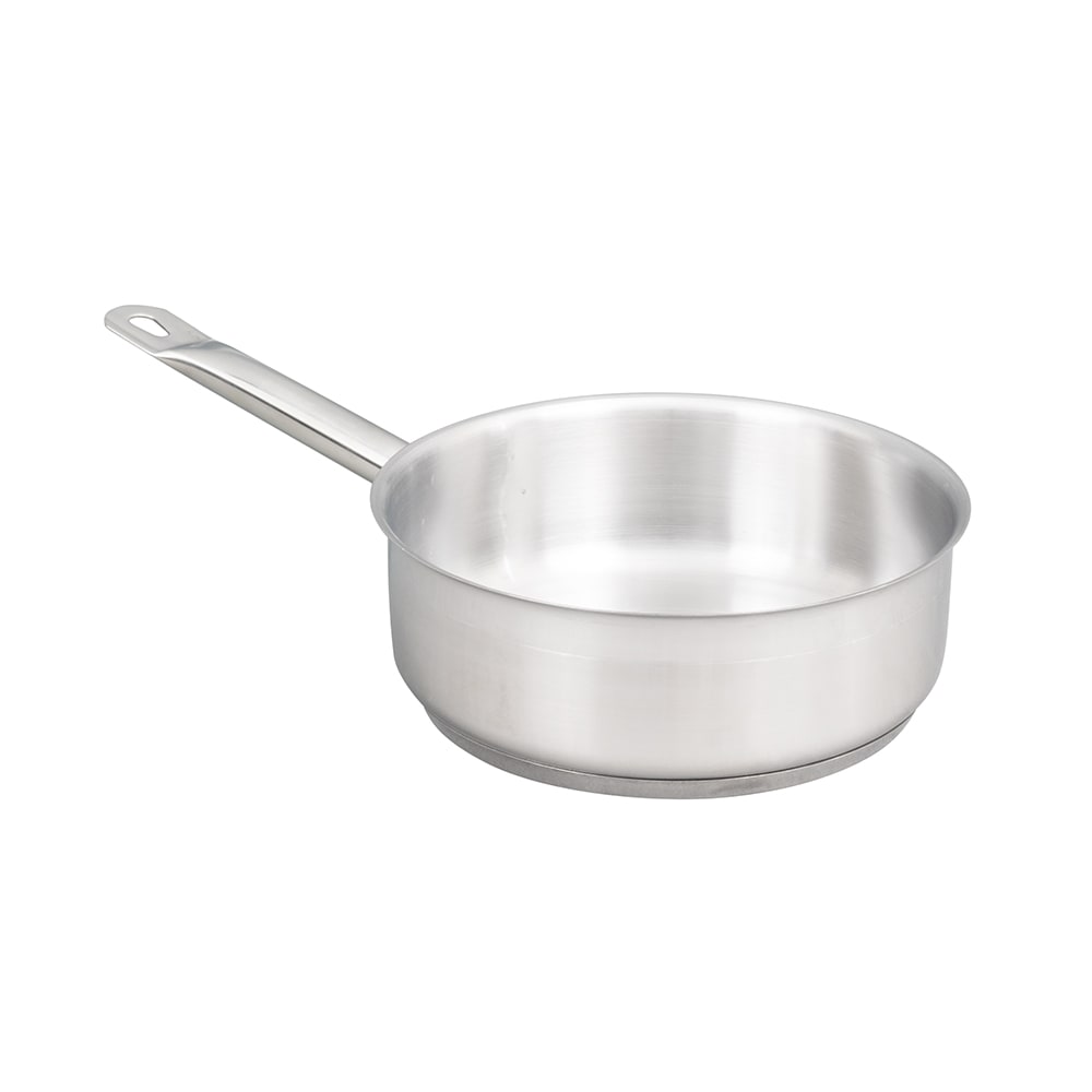 VOLLRATH N3808 Stainless Steel Fry Pan, 8 In. Dia.