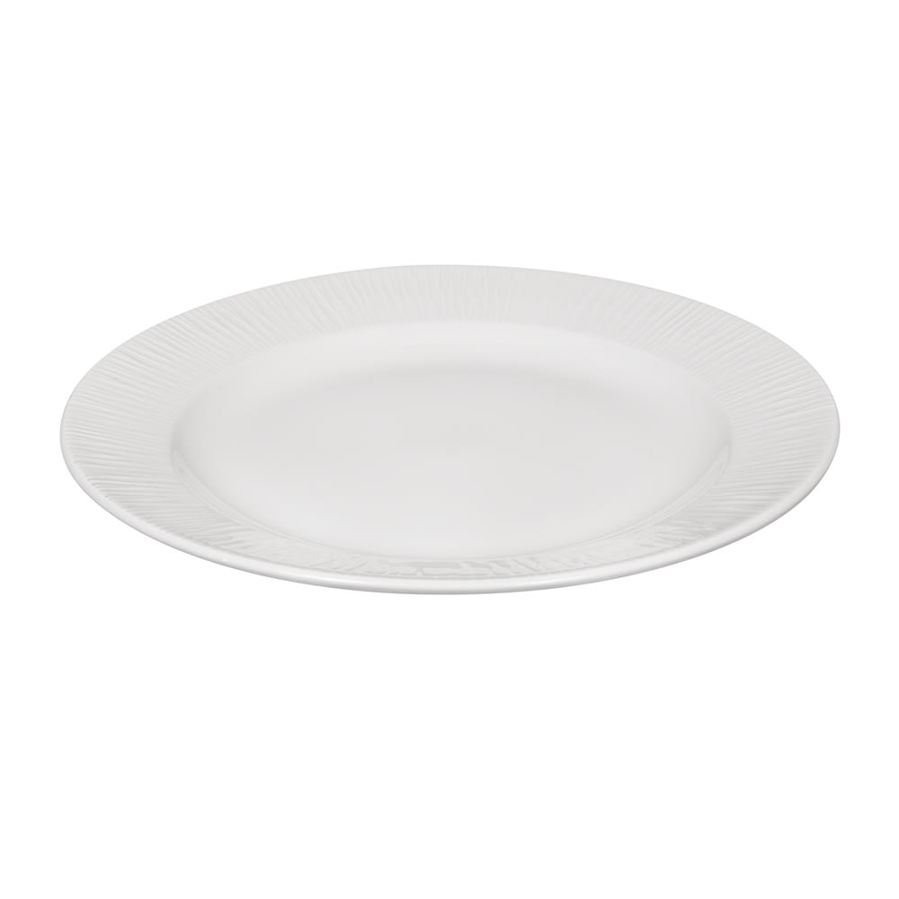 Churchill WHBALS61 6 Round Bamboo Plate - Ceramic, White