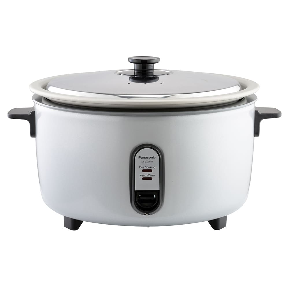 Panasonic 10-Cup Rice Cooker/Steamer with Glass Lid in Silver