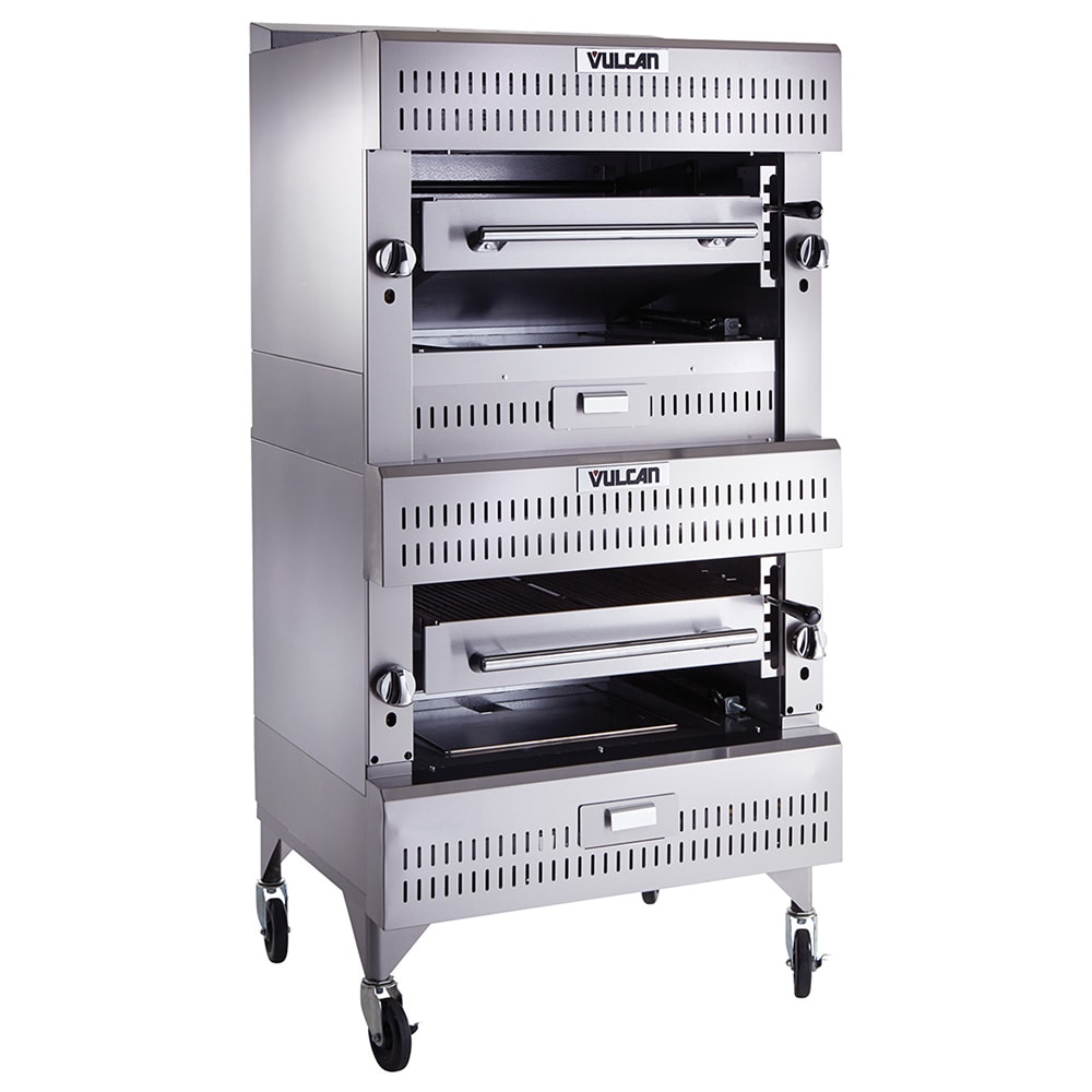 洋楽 Broilers Wood Stone WS-SFR-6-BROILER Commercial Ovens Rotisserie Solid-Fuel