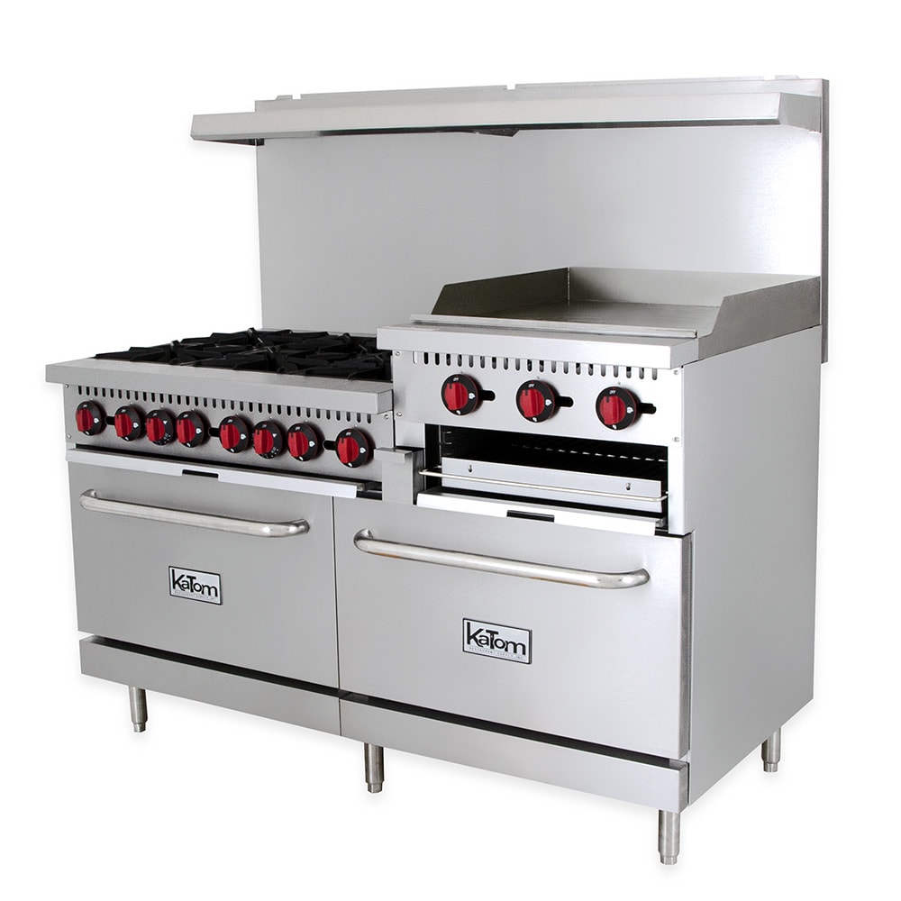 Vulcan SX60F 60 6-Burner Gas Range w/ 24 Griddle, 2 Ovens