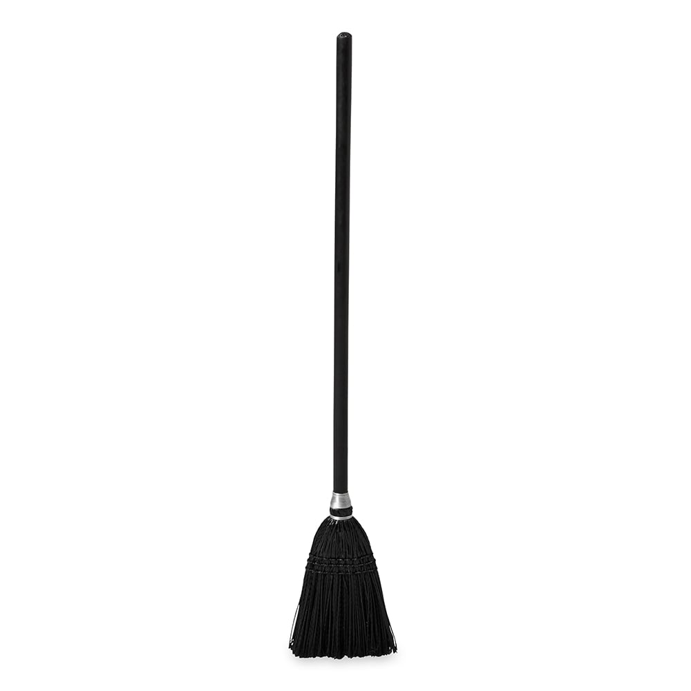 Rubbermaid Lobby Pro Upright Dustpan, w/Cover, 12 1/2W, Plastic Pan/Metal Handle, Black