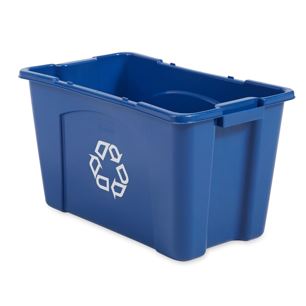 Rubbermaid FG571873BLUE 18 gal Multiple Material Recycle Bin - Indoor ...