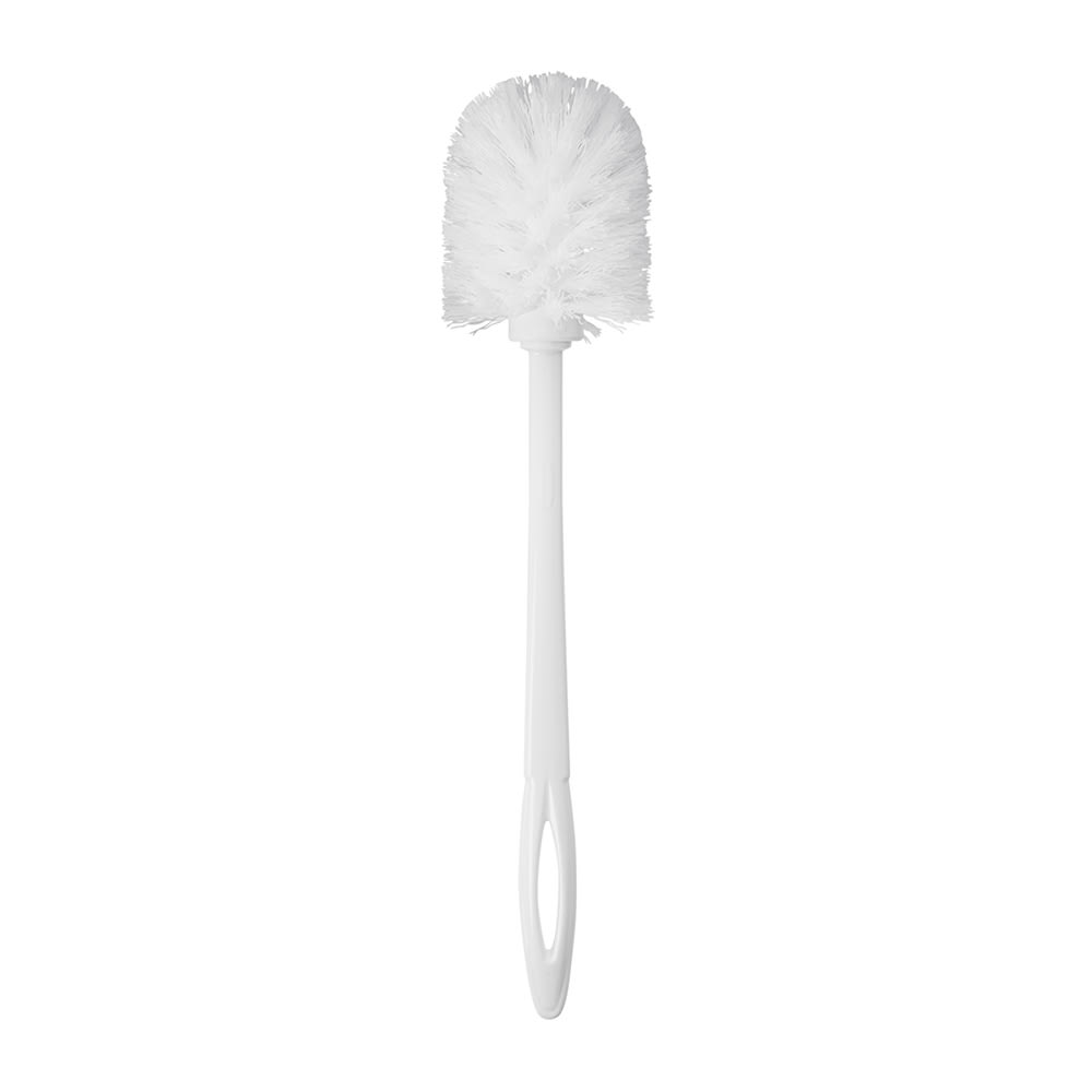 Toilet Bowl Brush, 14 1/2, White, Plastic, 24/Carton