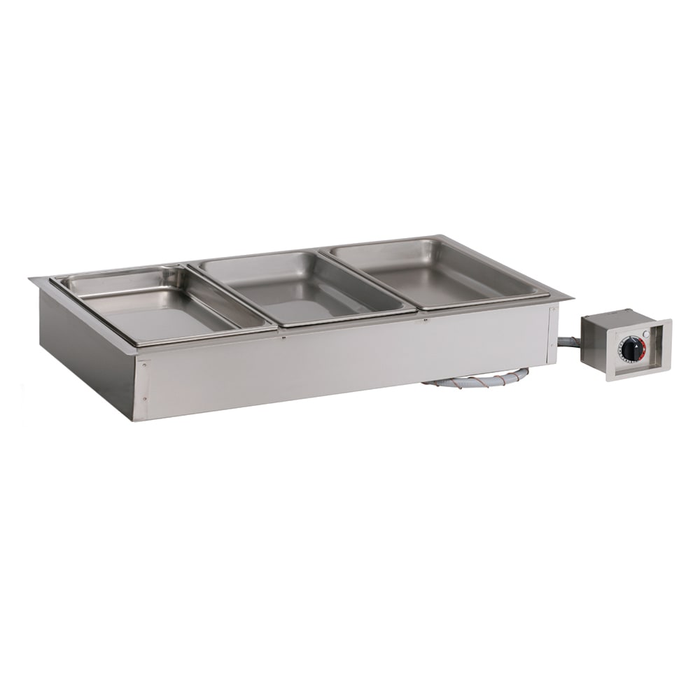 Wells SS-206TD Built-In 12 x 20 Hot Food Well w/ Thermo. Control & Drain