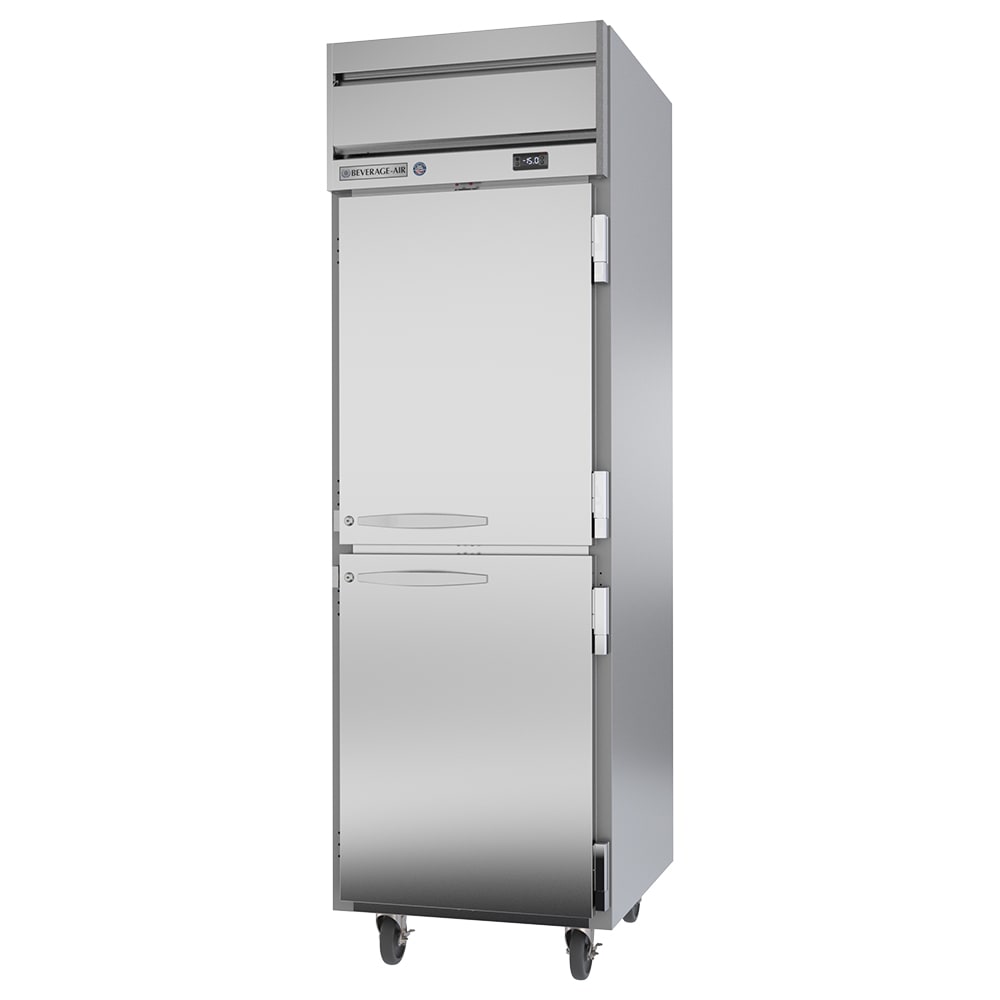 Hoshizaki F1A-HSL, Freezer, Single Section Upright, Half Stainless Doors  with Lock