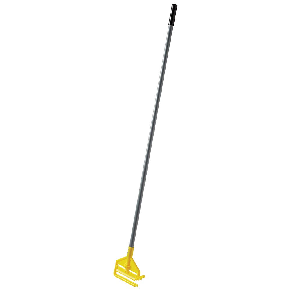 Rubbermaid Invader Aluminum Side-Gate Wet-Mop Handle, 60, Gray/Yellow
