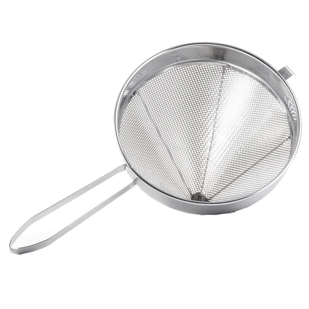 Winco CCB-10R 10 Round Bouillon Strainer w/ Extra Fine Mesh, Stainless  Steel