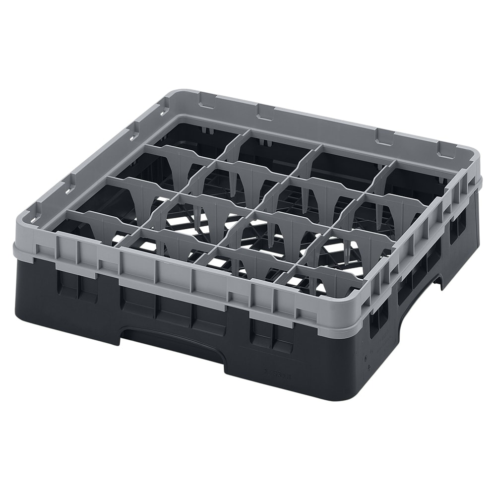 Cambro 16S318110 Camrack® Glass Rack w/ (16) Compartments - (1) Gray ...