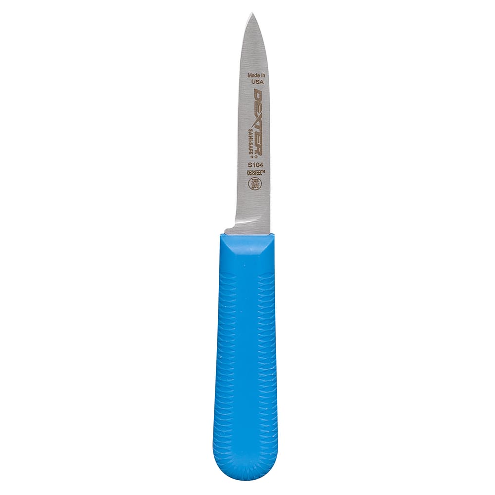 Dexter 15303C: Sani-Safe Cooks Parer Knife, Blue Polypropylene Handle