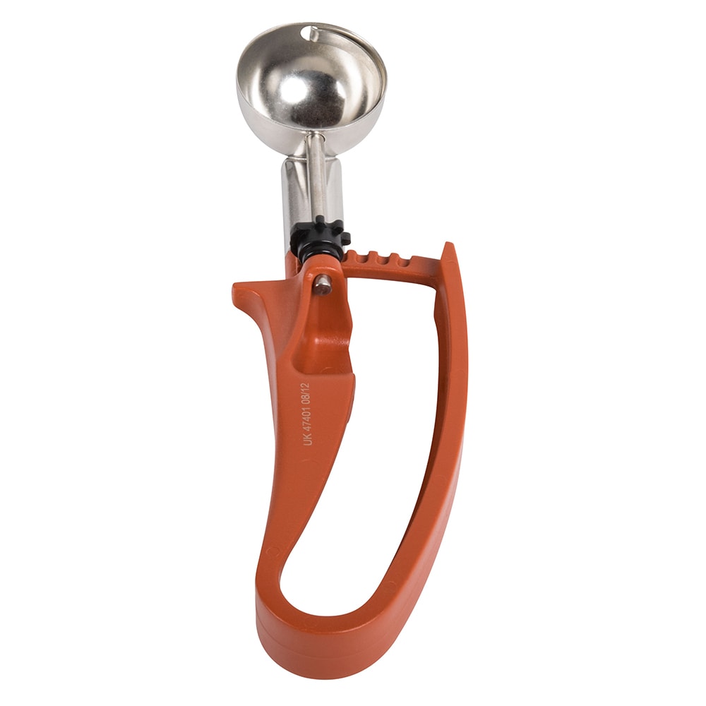 Choice #20 Round Stainless Steel Squeeze Handle Disher - 2 oz.