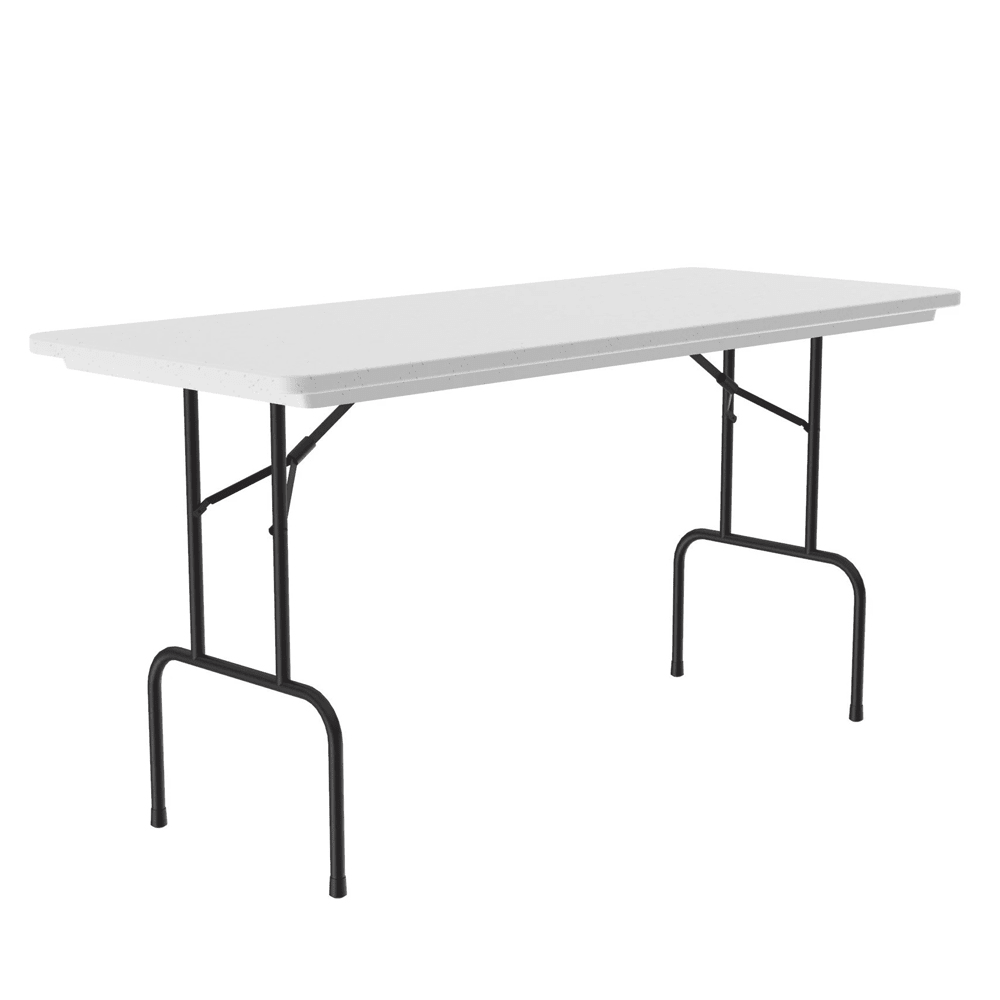 Correll 72" Rectangular Folding Work Table w/ Gray Granite Top, 36"H ...