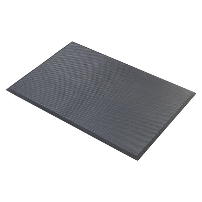 Anti-Fatigue Rubberized Gel Foam Floor Mat, Black