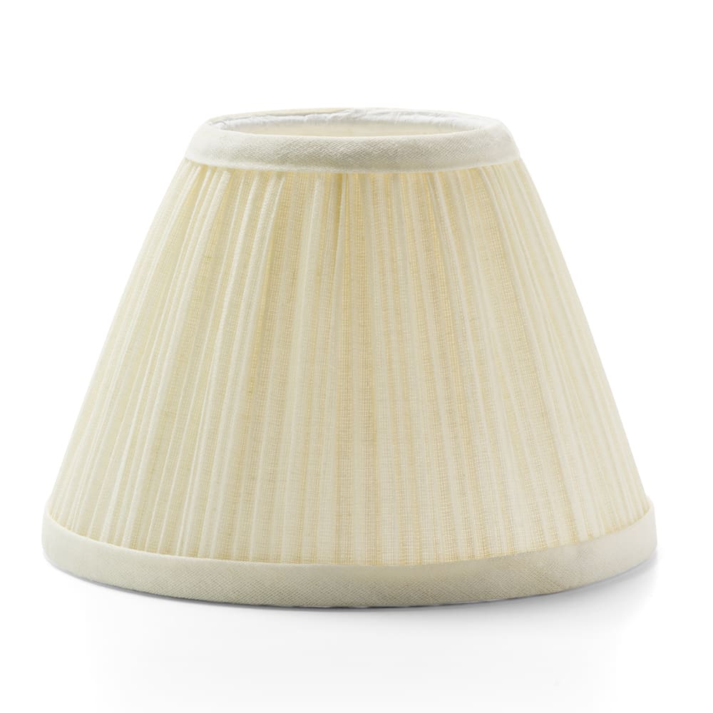 Hollowick 296I 6 x 4 1 2 Fabric Lamp Shade Ivory
