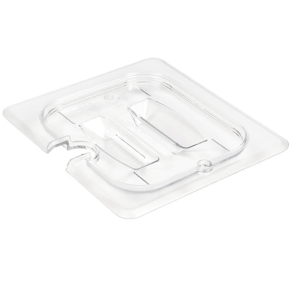 Cambro 60CWCHN135 Camwear Food Pan Cover - 1/6 Size, Notched with ...