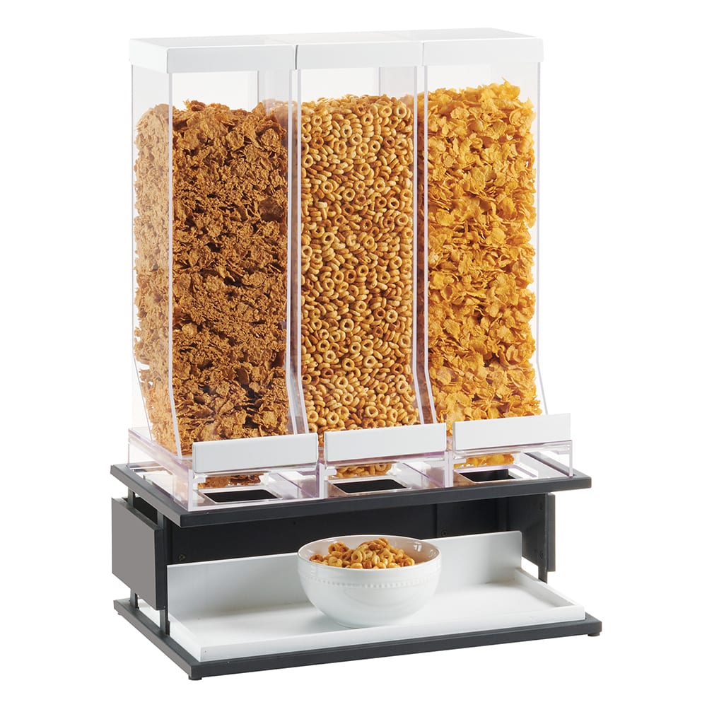 CalMil 2204613 Countertop Cereal Dispenser, (3) 9 4/5 liter Hoppers