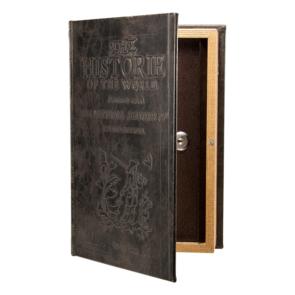Barska Antique Book Lock Box w/ Key Lock - 7