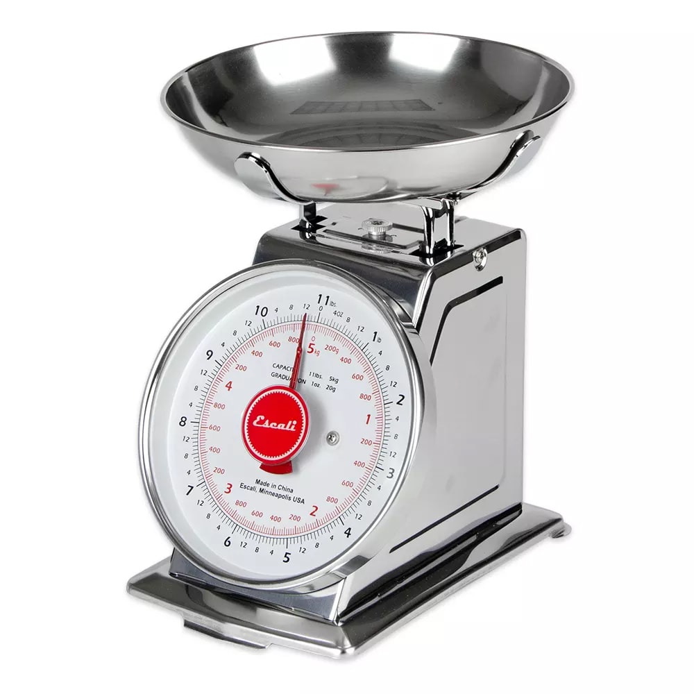 Escali Mercado 11-Pound Capacity Dial Scale with Stainless Steel Bowl