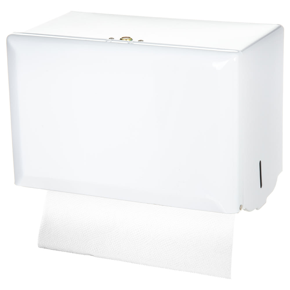 Hand Paper Towel Dispenser Wall Mount Touchless Commercial Folded Bathroom  White