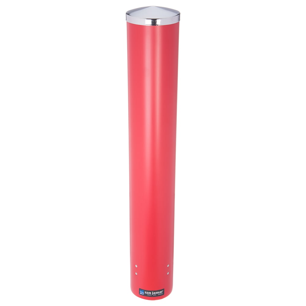 San Jamar C4210PRD Pull Type Paper Plastic Beverage Cup Dispenser