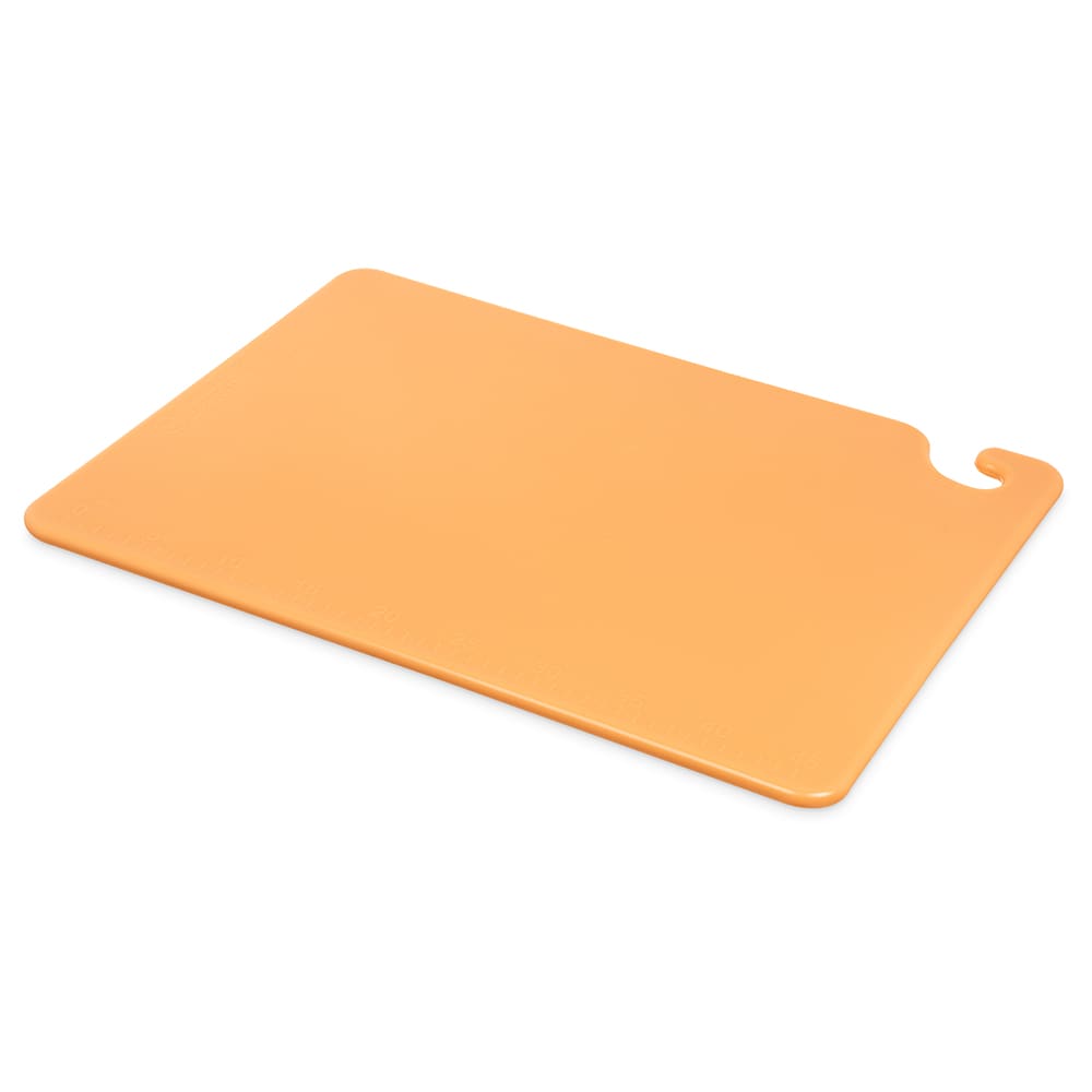 Commercial Yellow Plastic HDPE Cutting Board, NSF Certified - 15 x 20 x 1/2