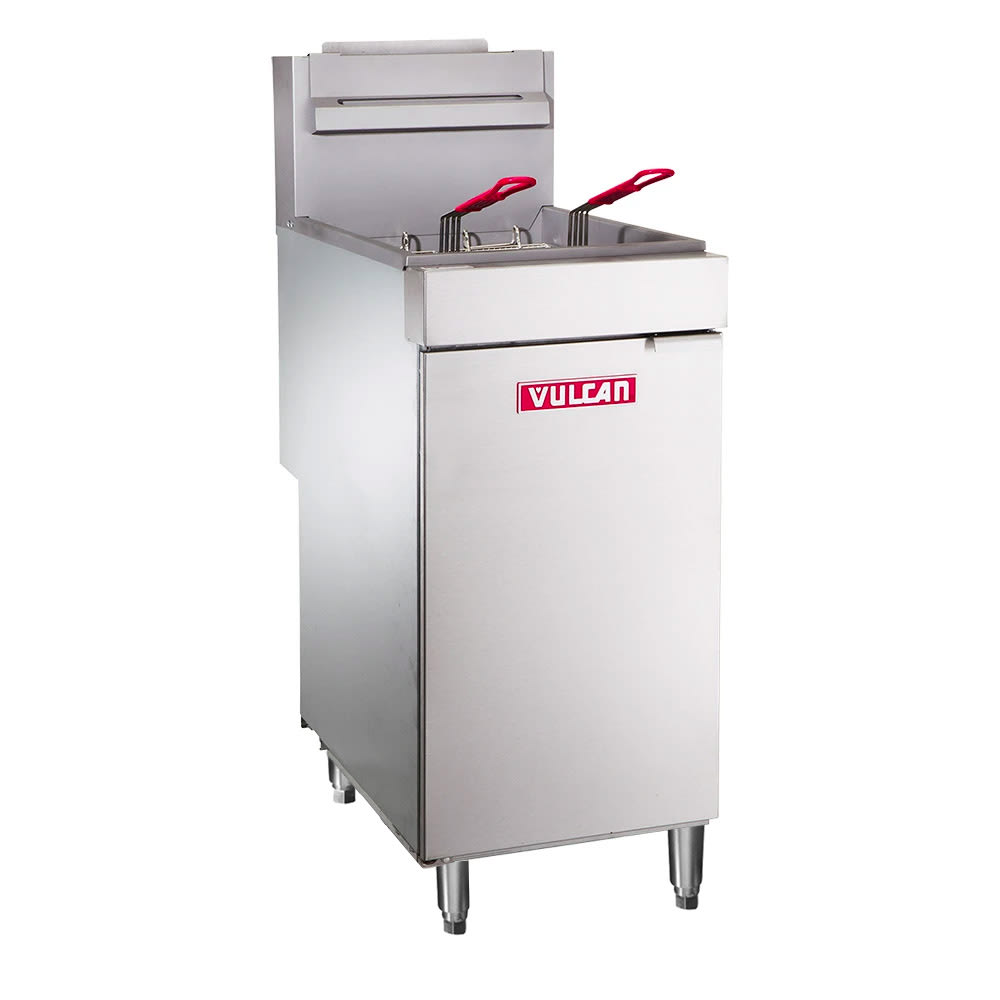 Vulcan LG400-2 - Freidora de gas, 50 lb. Capacidad de aceite, Gas LP