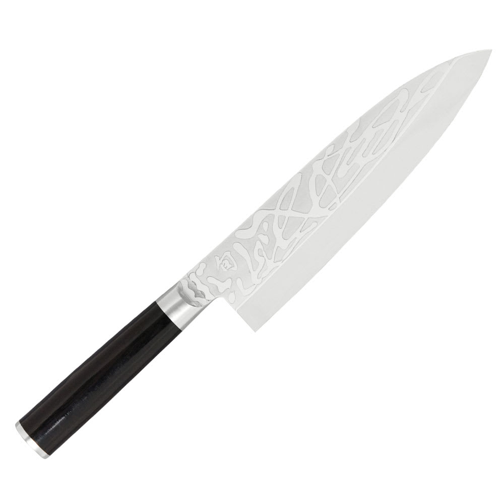 Shun VG0003 Shun Pro Deba Knife, 8 1/2" Blade w/ D Shaped PakkaWood Handle