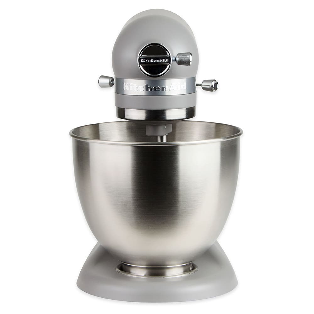 KitchenAid K45SSWH 10 Speed Stand Mixer w/ 4 1/2 qt Stainless Bowl &  Accessories, White, 120v