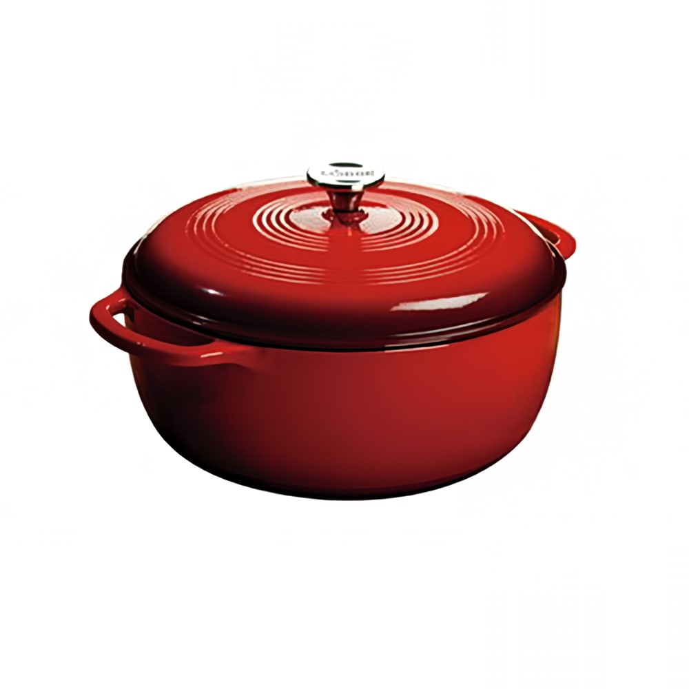 Lodge EC7D43 7 1/2 qt Cast Iron Dutch Oven, Enamel, Island Spice